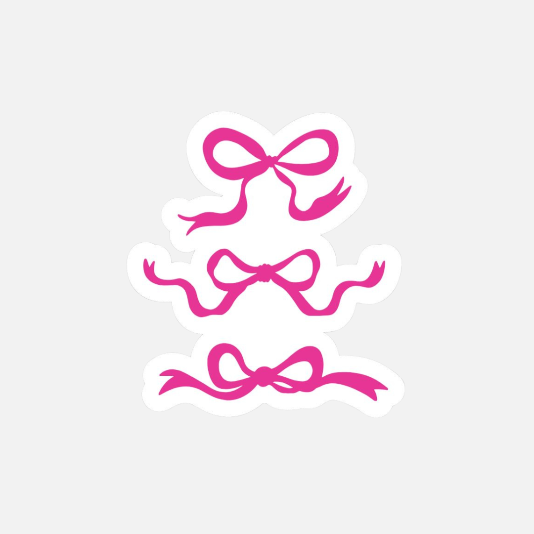 Hot Pink Bow x3