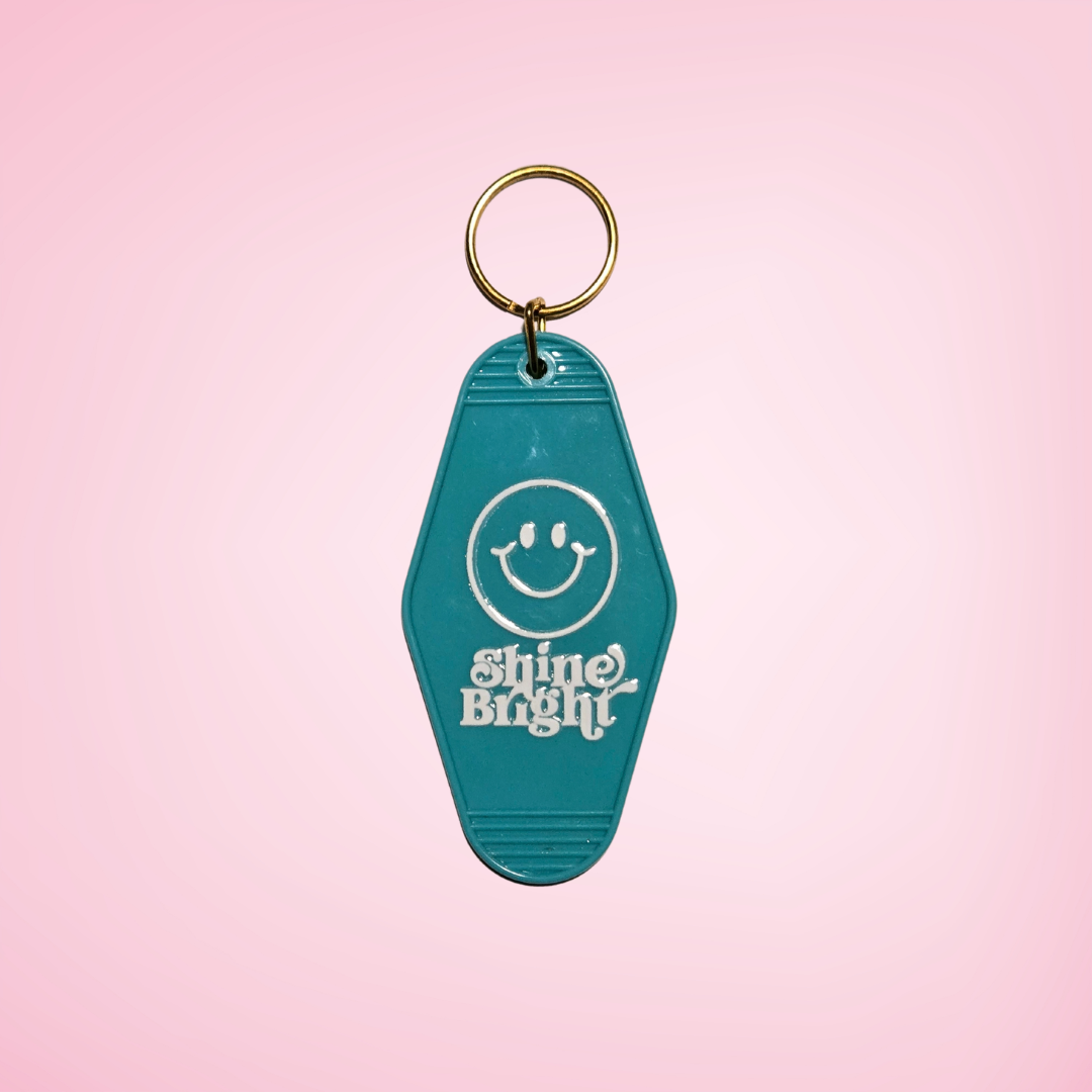 Shine Bright Motel Keychain