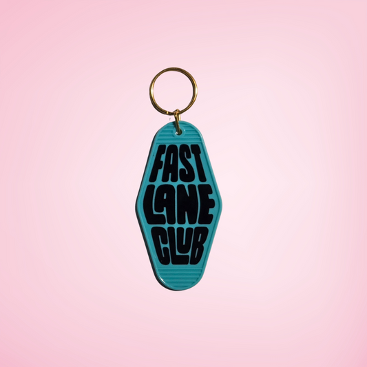 Fast Lane Club Motel Keychain