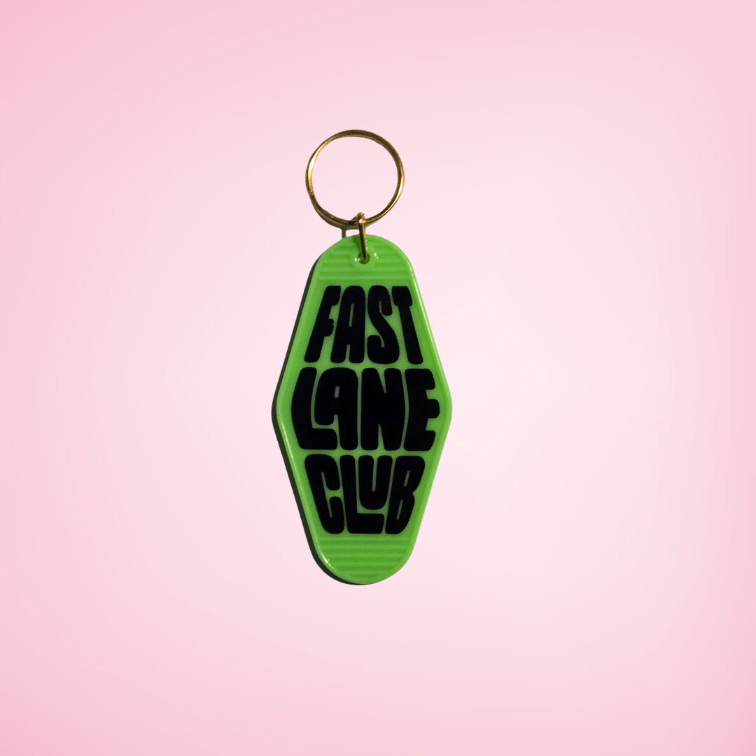 Fast Lane Club Motel Keychain