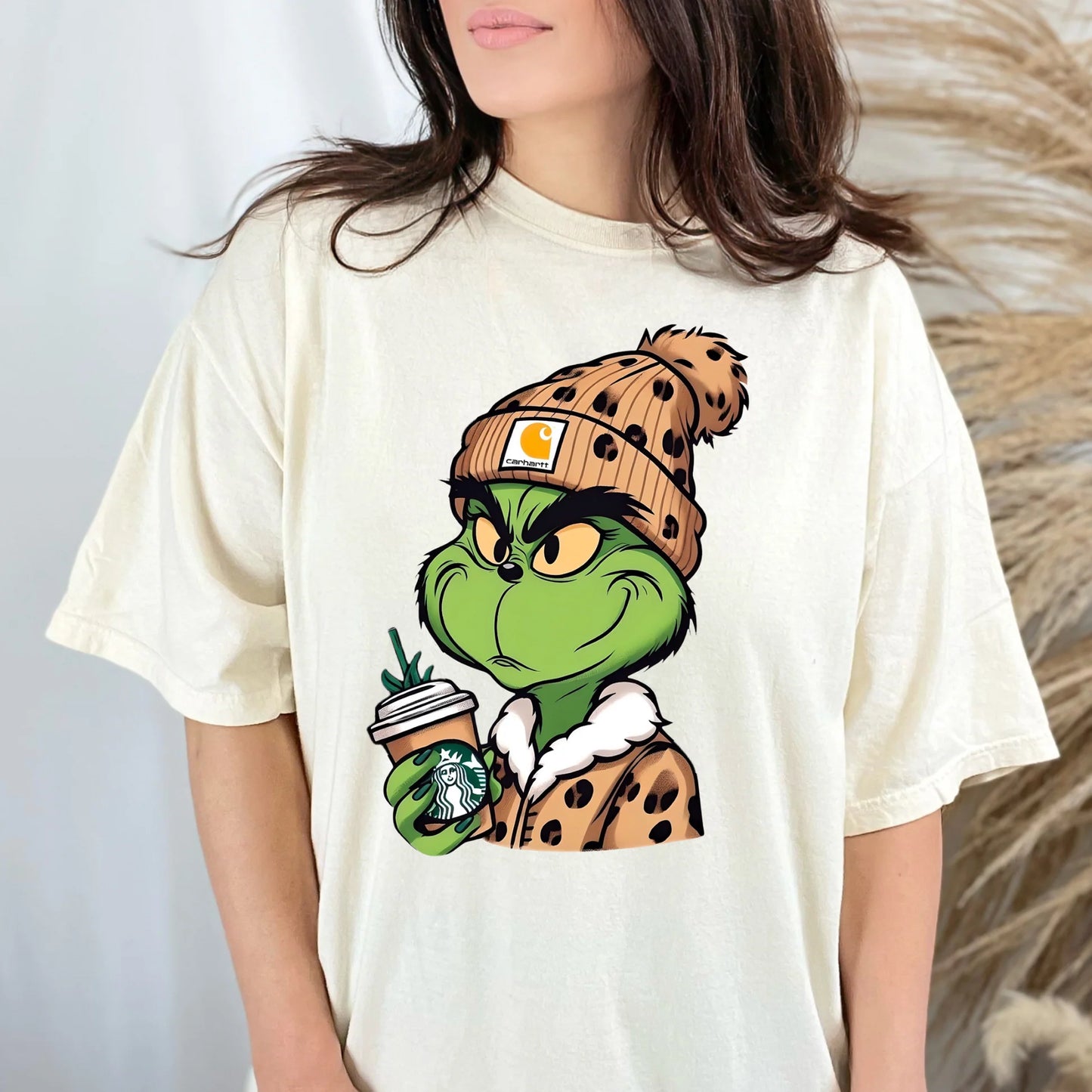 Green Man Cheetah Beanie