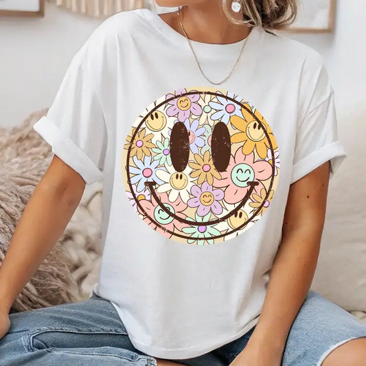 Pastel Flower Smiley