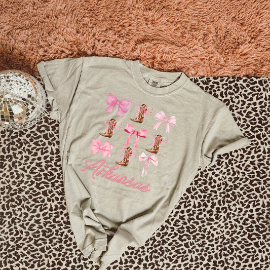 Pink Bow & Country Boots AR Coquette