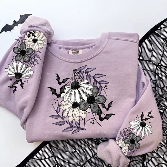 Purple Floral Bats