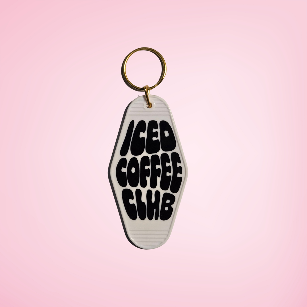 Iced Coffee Club Motel Keychain