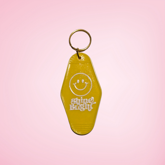 Shine Bright Motel Keychain